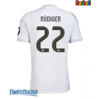 Real Madrid Antonio Rudiger #22 Tricou Fotbal Replică 2025-26 Barbati Acasa